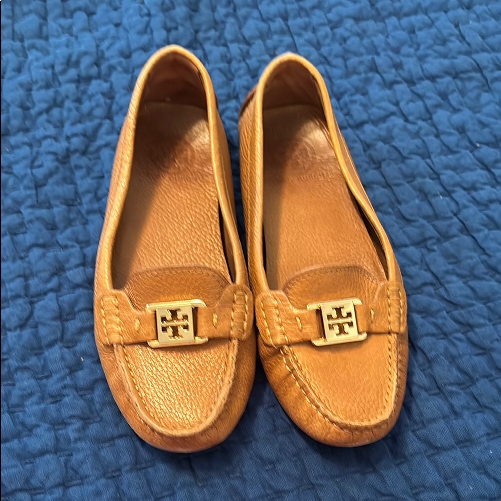 Tory Burch Tan Leather Loafers for Women